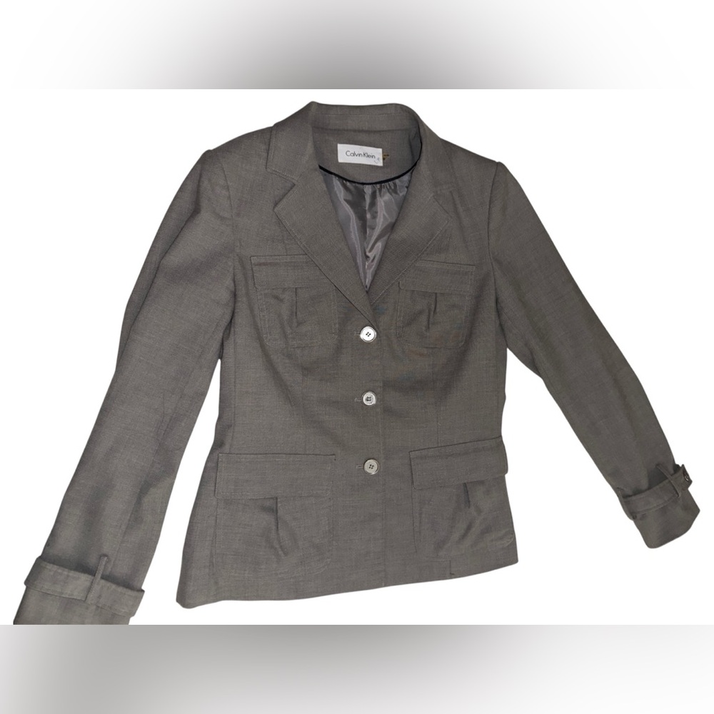 Calvin Klein Women's Charcoal Blazer